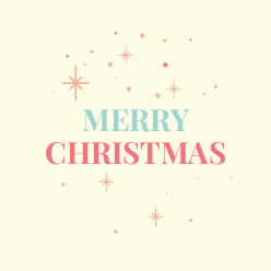 Merry Christmas Glimmering Stars